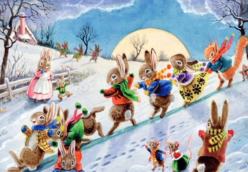 Gift Wrap – Animals Sliding