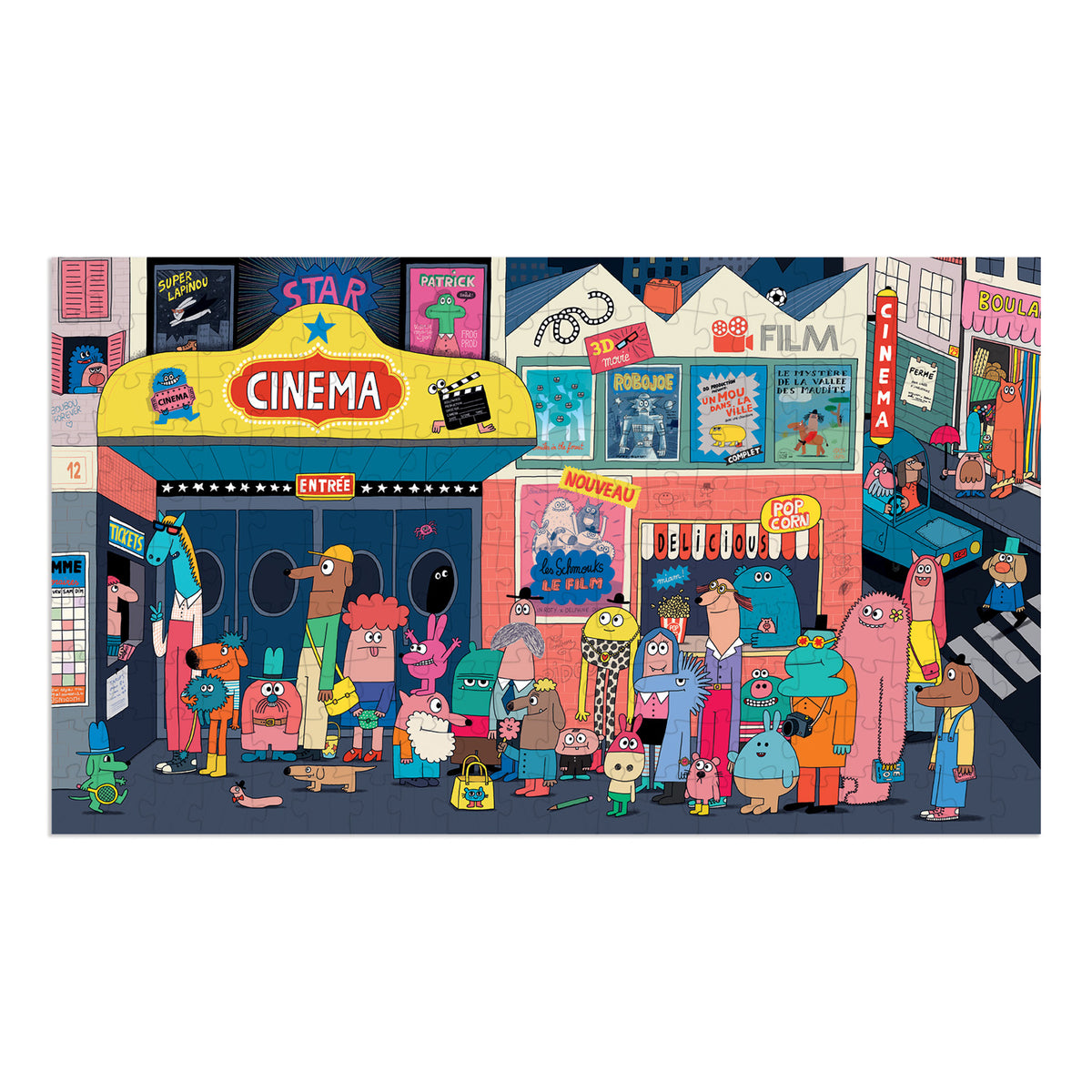Lets go to the movies monster puzzle