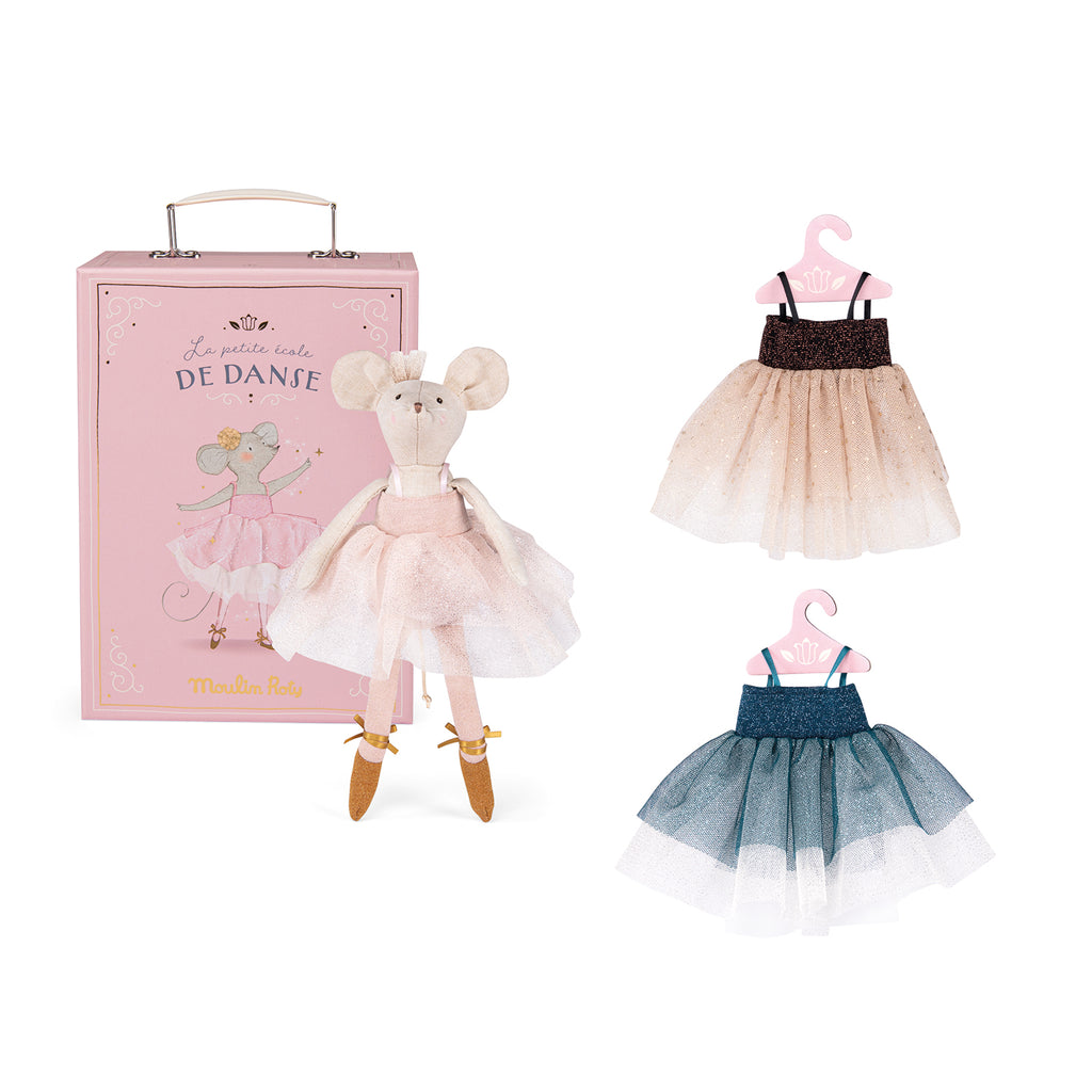 Ballerina Mouse with wardrobe, La Petite Ecole de Danse