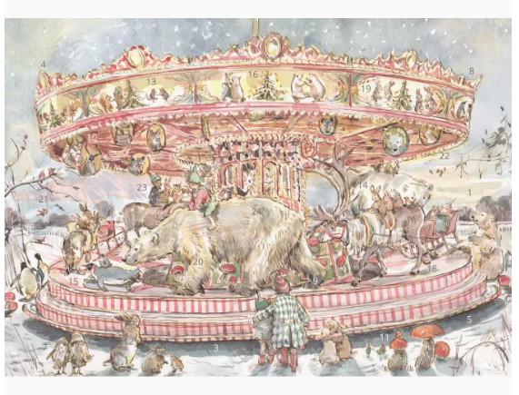 Winter Carousel Advent Calendar