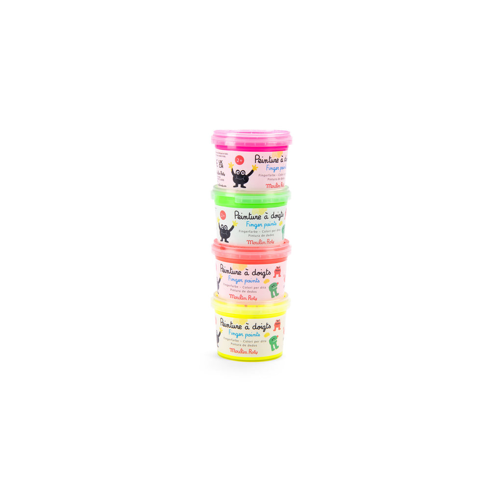 Fluorescent finger paints: Les Schmouks