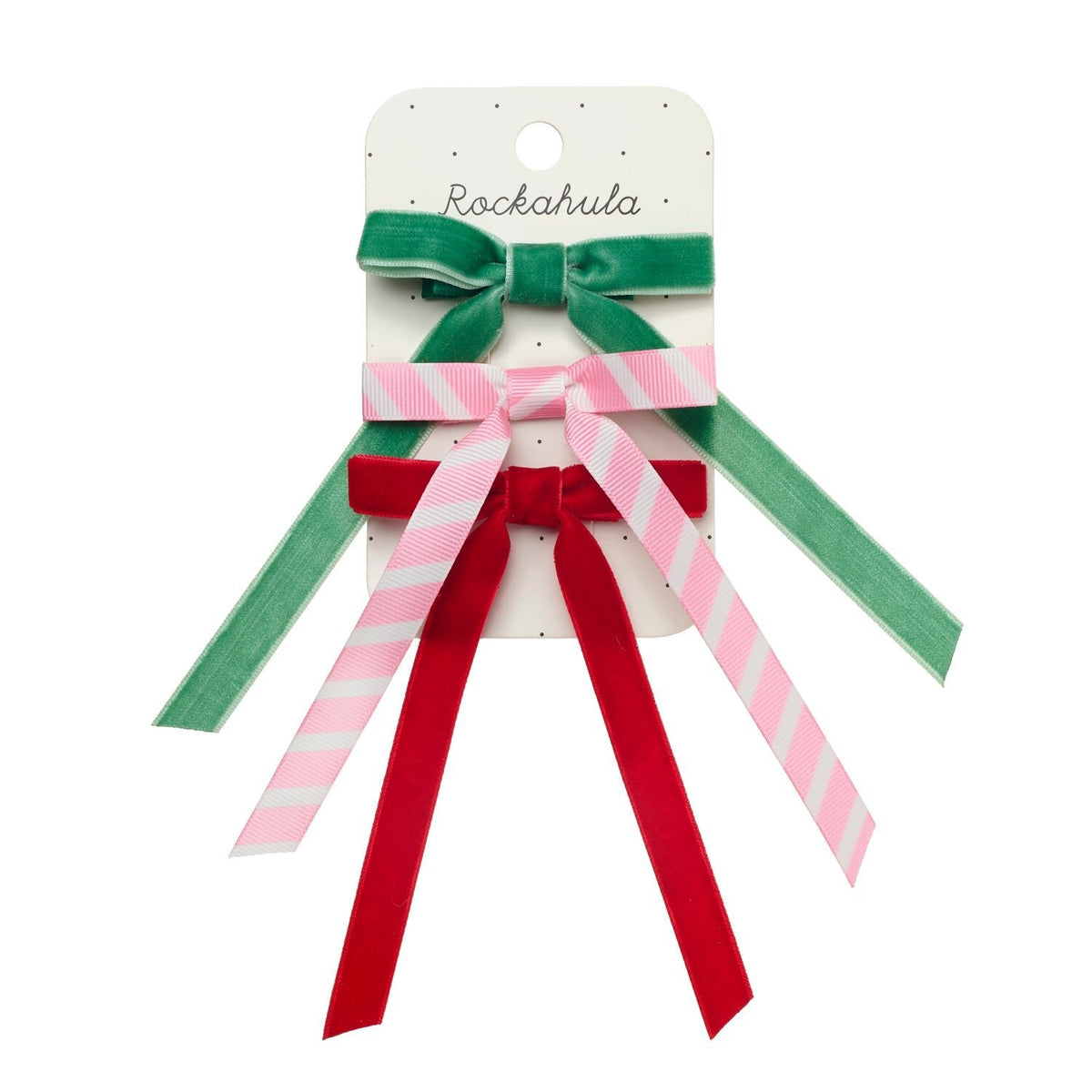 Christmas bow clips